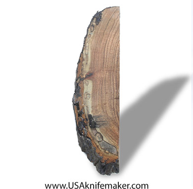 Redwood Burl Knife Slab- Stabilized- #003- 0.5" x 2.1" x 8.5"