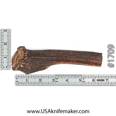 Sambar Stag Crown Stick Knife Handle Material #1709