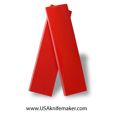 UltreX™ G10 - Cherry Red 3/8"  - Knife Handle Material