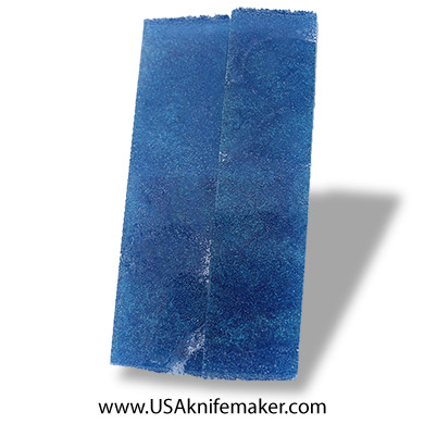 Color Shift Blue Cast Resin Scales - .375" x 1.5" x 6" - Knife Handle Material