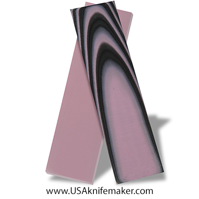 G10 - Pink & Black 1/8" - Knife Handle Material