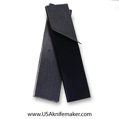 G10 - 1/4" Medium Peel Ply Black G10 w/ .060" Red G10 liner - Knife Handle Material
