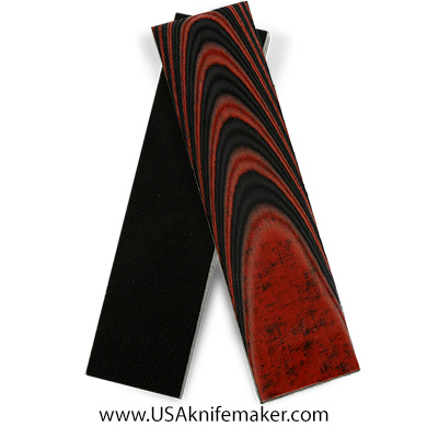 UltreX™ Linen - Black & Red - 3/8" - Knife Handle Material