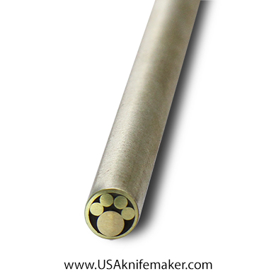 USA KMS Mosaic Pin for Knife Handle 3/16" x 11" Brass #100-1