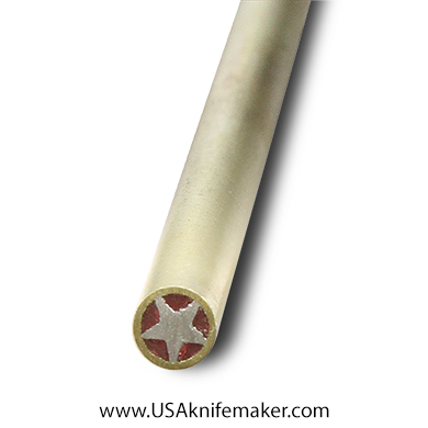Mosaic - USA KMS Brass Mosaic Pin for Knife Handle #118-3- 3/16" Diameter
