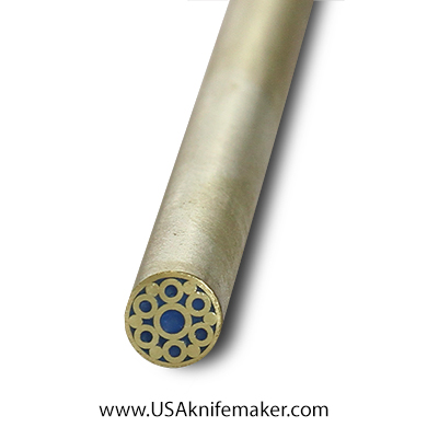 Mosaic - USA KMS Brass Mosaic Pin for Knife Handle #106-1- 1/4" Diameter