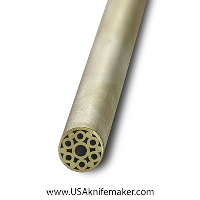 Mosaic - USA KMS Brass Mosaic Pin for Knife Handle #106-3- 1/4" Diameter