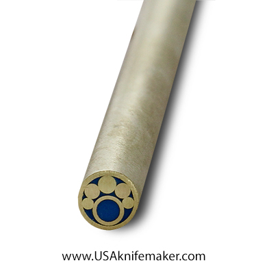 Mosaic - USA KMS Brass Mosaic Pin for Knife Handle #107-1- 1/4" Diameter