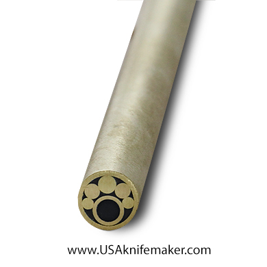 Mosaic - USA KMS Brass Mosaic Pin for Knife Handle #107-3- 1/4" Diameter
