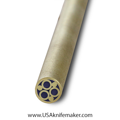 Mosaic - USA KMS Brass Mosaic Pin for Knife Handle #108-3 - 1/4" Diameter
