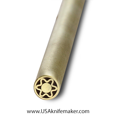 Mosaic - USA KMS Brass Mosaic Pin for Knife Handle Brass #117- 1/4" Diameter