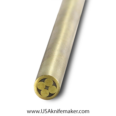 Mosaic - USA KMS Brass Mosaic Pin for Knife Handle #120- 1/4" Diameter