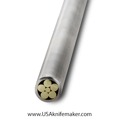 Mosaic - USA KMS Mosaic Pin for Knife Handle 1/4" x 11" Stainless Steel all Gold Pins #309-1