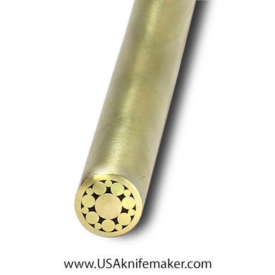 Mosaic - USA KMS Brass Mosaic Pin for Knife Handle #151- 5/16" Diameter