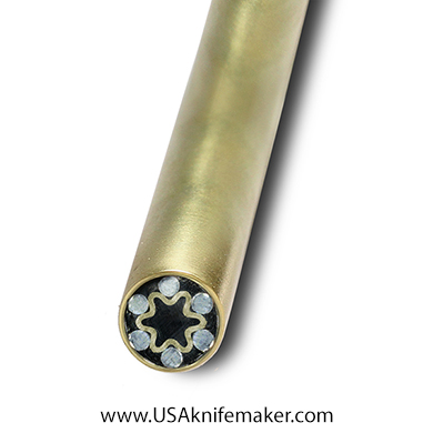 Mosaic - USA KMS Mosaic Pin for Knife Handle 5/16" x 11" Brass #156-1