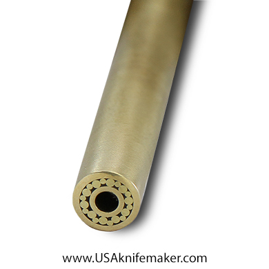 Mosaic - USA KMS Mosaic Pin for Knife Handle 3/8" x 11" Brass #179-1
