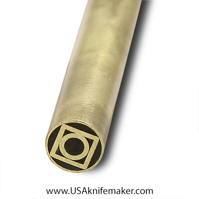 Mosaic - USA KMS Brass Mosaic Pin for Knife Handle #176- 3/8" Diameter