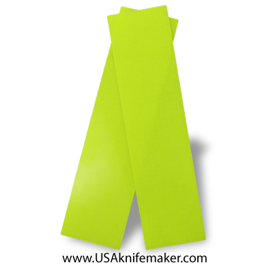 G10 - Dayglow Yellow 1/4" - Knife Handle Material