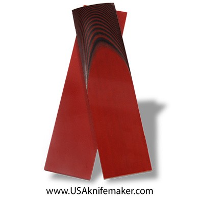 UltreX™ G10 - Black & Cherry Red 1x1 layering- 3/8" - Knife Handle Material