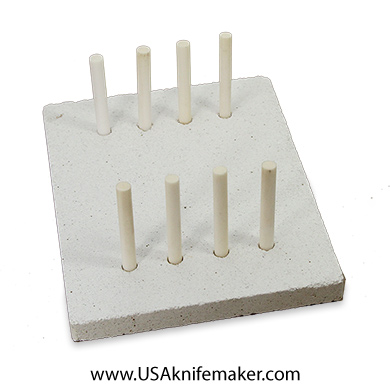 KnifeDogs Blade Fixture - Hold 3 Blades - 4.5"W x 5.9"D-Chipped