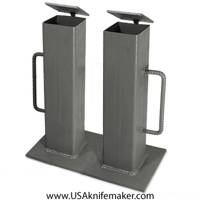 Double Vertical Quench Tank 4" x 4" x 18"H