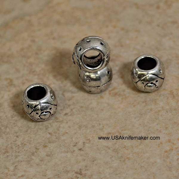Spacer Bead - Pewter - Ladybug - 4 PACK