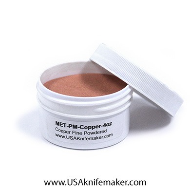 Copper Powdered Metal Fine- 350 Mesh- 4oz or 1lb
