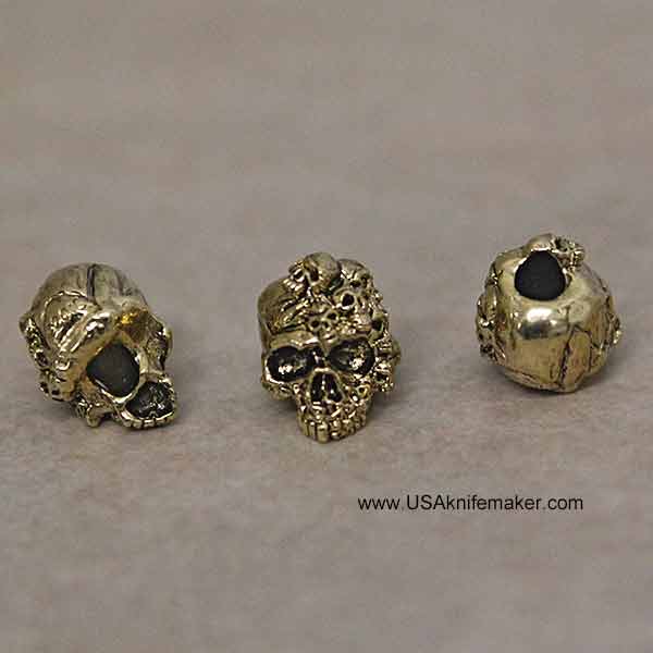 Skull - Mind Antique Gold Plated