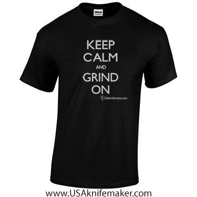 T-Shirt- Keep Calm and Grind On- Black