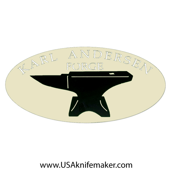 Metal Shop Sign - "YOUR NAME" Forge w/Black Anvil - *PERSONALIZED-Almond