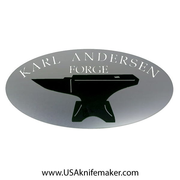 Metal Shop Sign - "YOUR NAME" Forge w/Black Anvil - *PERSONALIZED-Aluminum
