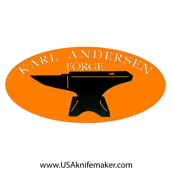 Metal Shop Sign - "YOUR NAME" Forge w/Black Anvil - *PERSONALIZED-Safety Orange