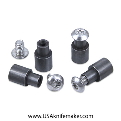 Pivot 7/32" with a .319" Shoulder, Threaded with (1) 8-32 x 1/4 BH SS