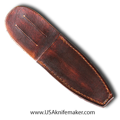 Finished Sheath Style #11 - Brown Leather