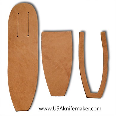 Sheath Kit #11 - Leather - for knives with blades up to 1 3/4” wide by 5" long