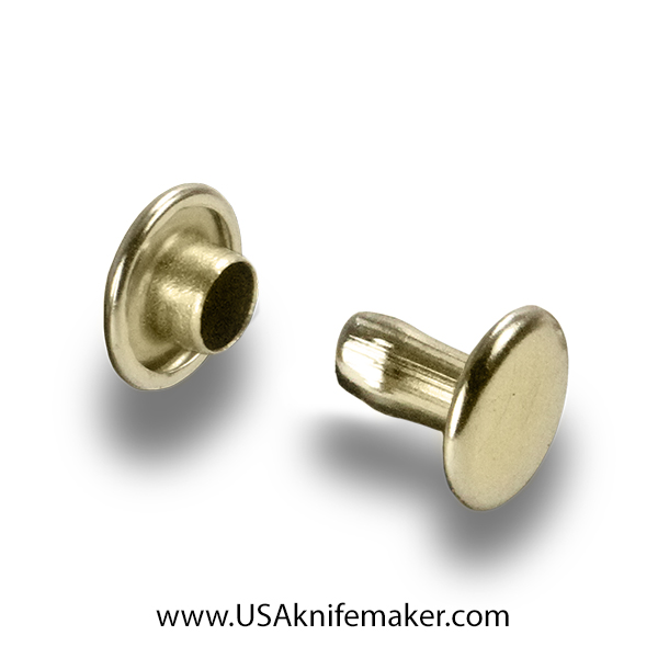 Double Cap Large Solid Brass 100 PK